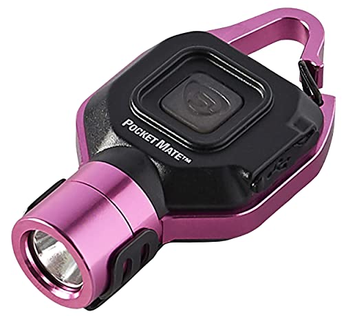 Streamlight 73303 Llavero Pocket Mate de 325 lúmenes/linterna recargable USB con clip, rosa