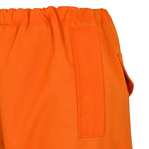 Pioneer Heavy-Duty CSA Waterproof Work Pants, Elastic Waist, Hi Vis and Reflective Stripe, Orange, M, V1110350-M - Clothing - Proindustrialequipment