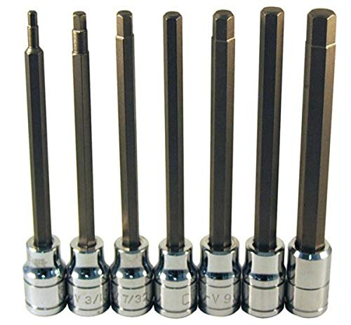 ATD Tools 13786 Extra Long 7-Piece SAE Hex Bit Socket Set - Proindustrialequipment