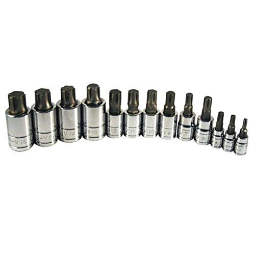 ATD 13780 Ribe Bit Socket Set, 13-Piece - Proindustrialequipment