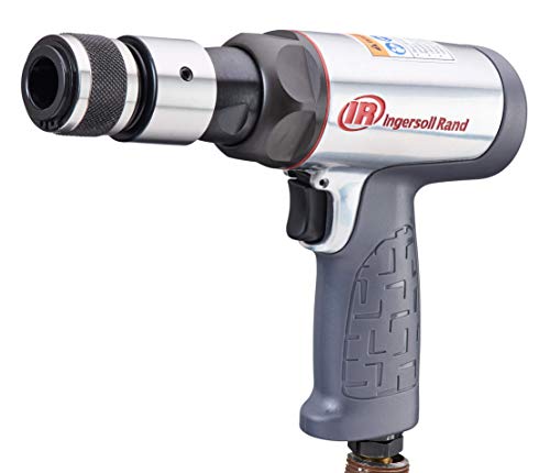 Ingersoll Rand Model 123MAX Short Barrel Air Hammer, Quick Change Retainer, Anti Vibration Power Tool, Comfort Grip, Lightweight, Gray