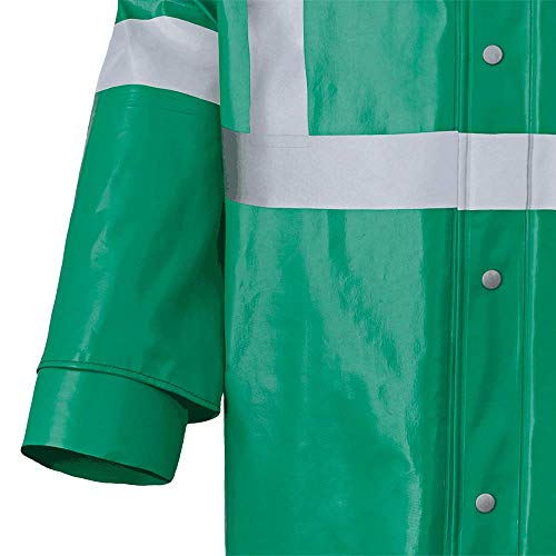 Pioneer V2241740-2XL Chemical Resistant FR Reflective Safety Coat, Waterproof, Waterproof, Green-2XL - Clothing - Proindustrialequipment