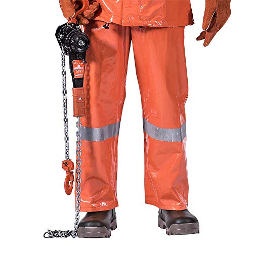 Pioneer PVC Coated Nomex/Kevlar FR/ARC Rated Overall Bib Work Pants, Adjustable, Orange, 2XL, V2448450-2XL - Clothing - Proindustrialequipment