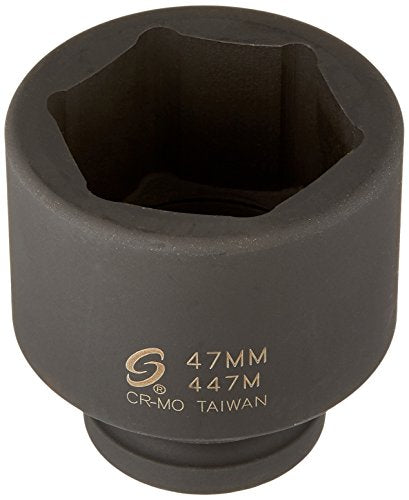 Sunex 447M 3/4" Drive Standard 6 Point Metric Impact Socket 47mm