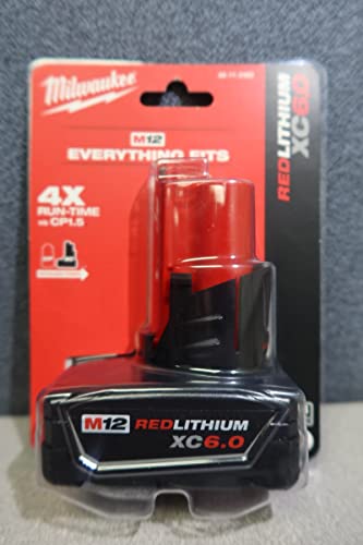 Milwaukee 48-11-2460 M12 REDLITHIUM XC6.0 Batterie à capacité étendue