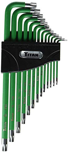 Titan Tools TIT12715 12715 Jeu de clés étoile inviolables, 13 pièces