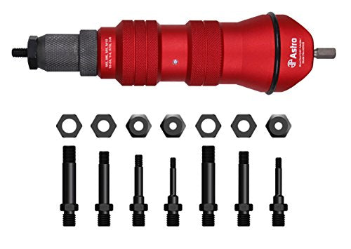 Astro Pneumatic Tool ADN38 XL Rivet Nut Drill Adapter Kit - 3/8" Capacity - Proindustrialequipment