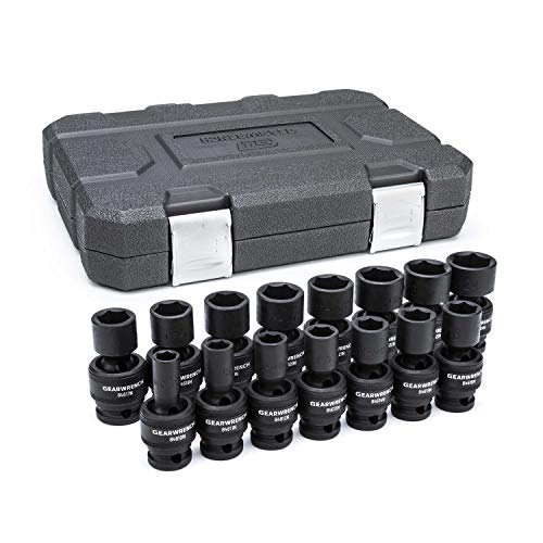 GearWrench 84939N 1/2-Inch Drive Metric Universal Impact Socket Set, 13-Piece