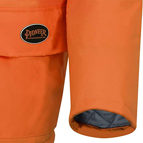 Pioneer Waterproof CSA High-Visibility Winter Safety Parka, 28º C Insulation, Multi-Pockets & Lightweight, Orange, L, V1150150-L - Clothing - Proindustrialequipment