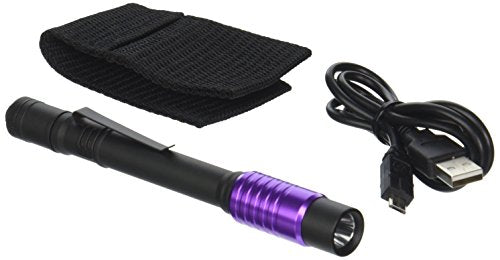 Streamlight 66149 Stylus Pro USB Luz de bolígrafo recargable UV con cable USB y funda de nailon