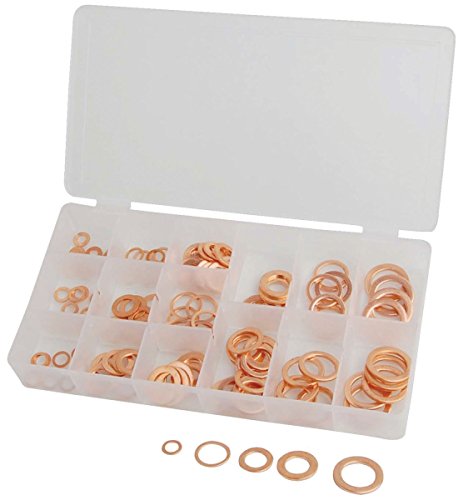 ATD Tools ATD-342 Copper Washer Metric Assortment44; 125 Piece - Proindustrialequipment