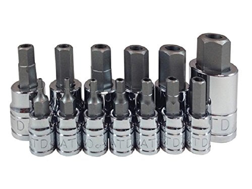 ATD Tools 13795 Tamper-Resistant Metric HEX Bit Socket Set, 13 Piece, 1 Pack - Proindustrialequipment