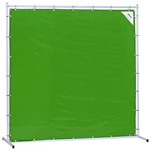 Sellstrom S97342 Welding Curtain with Frame - 6'x6' - Green - Other Protection - Proindustrialequipment