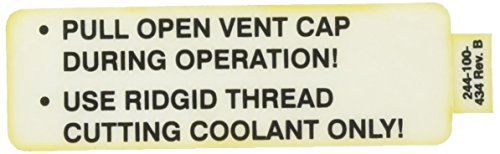 Ridgid 72387 Vent Cap Decal - Plumbing Tools - Proindustrialequipment