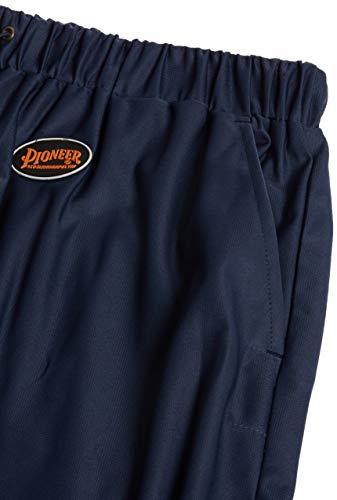 Pioneer Easy Boot Access 5 Pockets Work Pants, Adjustable Elastic Waist, Reflective Stripe, NavyBlue, 4XL, V1070380-4XL - Clothing - Proindustrialequipment