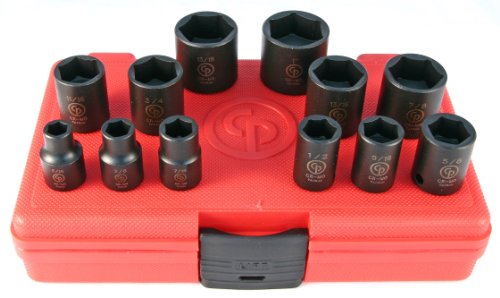 Chicago Pneumatic SS3012 3/8" Drive 12 Piece SAE Impact Socket Set - Proindustrialequipment