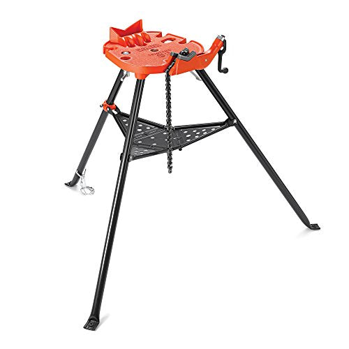 Ridgid 36273 Portable Tristand Chain Vise, Red - Threading and Pipe Preparation - Proindustrialequipment