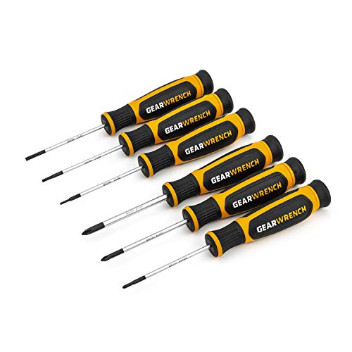 GEARWRENCH 6 Pc Mini Dual Material Screwdriver Set - 80055H