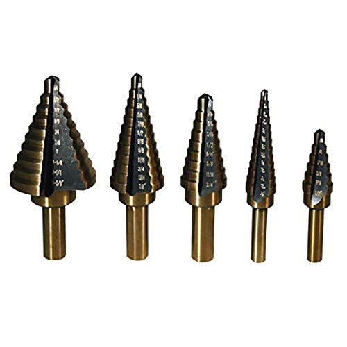 ATD Tools 9200 Step Drill Bit Set, 5-Piece - Proindustrialequipment