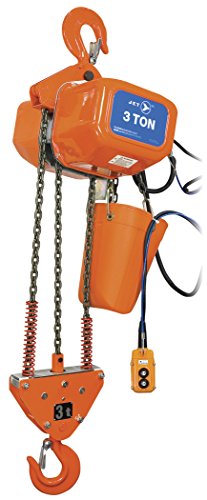 Jet 107205-3 Ton 15-Feet Lift 115/230V 1Ph Electric Chain Hoist-Heavy Duty - Electric Hoist - Proindustrialequipment