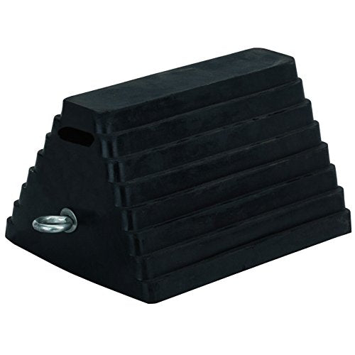 Pioneer V6220870-O/S Double-Sided Wheel Chock, Rugged Rubber with Safe, Secure Grip Black, - Clothing - Proindustrialequipment