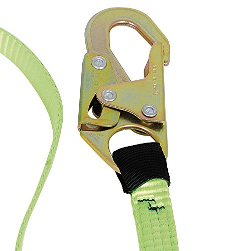 PeakWorks CSA 4' (1.2 m) Shock Pack - Snap Hooks - Twin Leg 100% Tie Off - E4 Shock Absorbing Fall Arrest Lanyard Connector, 1" Webbing, V8104204 - Fall Protection - Proindustrialequipment