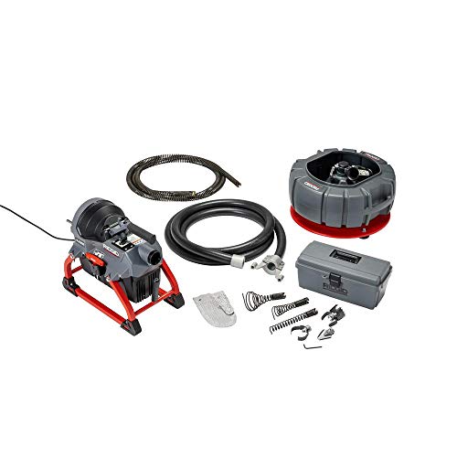 Ridgid 61693 K-5208, 115V 60Hz Drain Cleaner Machine with Guide Hose, 4 C-11 Cables, Sectional Cable Carrier, and Toolbox (w/Cutters) Kit - Plumbing Tools - Proindustrialequipment