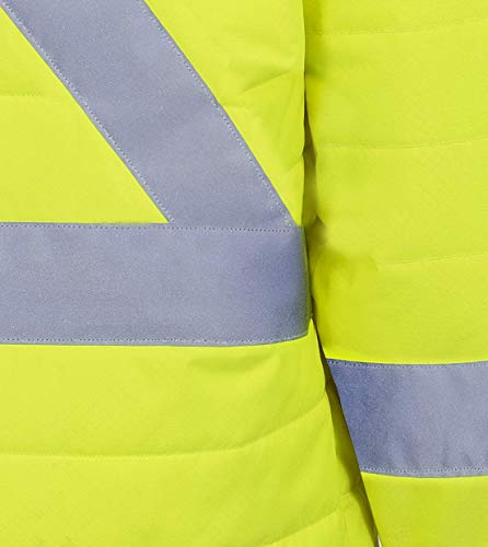 Pioneer V1170260-2XL Hi-Viz Puffy Jacket, Hi-Viz Yellow/Green, 2XL - Clothing - Proindustrialequipment