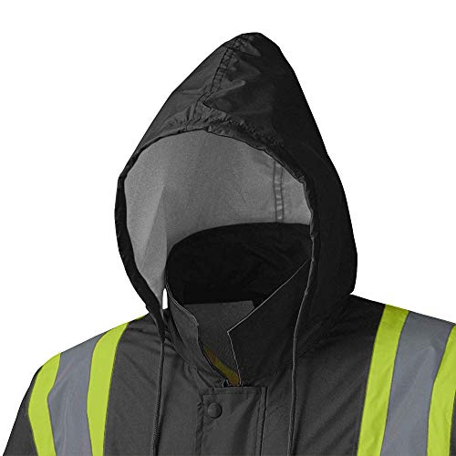 Pioneer V1080170-XL Waterproof Lightweight Jacket and Pants Combo, Rainsuit, Black, XL - Clothing - Proindustrialequipment