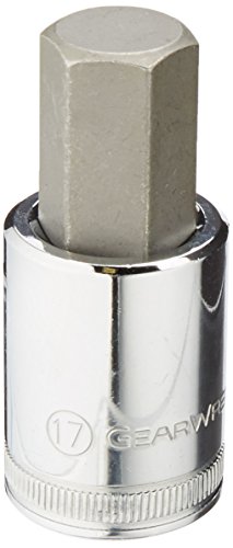 GearWrench 80663 1/2-Inch Drive Hex Bit Socket 17mm