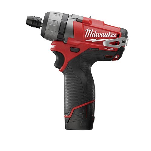 Milwaukee 2402-22 M12 Fuel 1/4 Kit de destornillador hexagonal de 2 velocidades con 2 bates