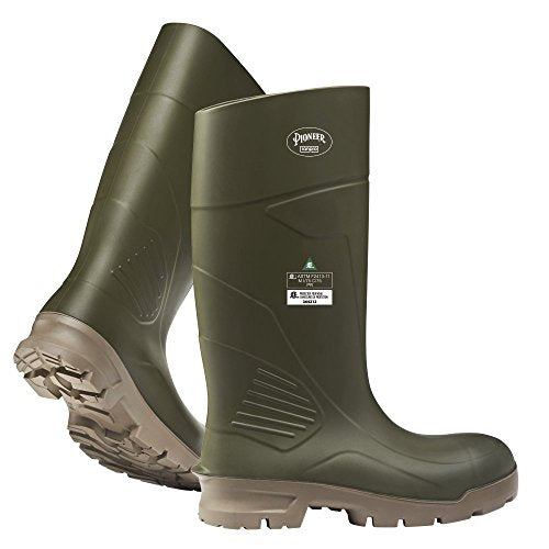 Pioneer V4240640-10 Steel Toe/Plate Pu Boot, B405FUL.GR, Green, 10 - Foot Protection - Proindustrialequipment