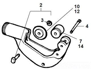 Ridgid 34355 Roll Pin W/Clip - Cutters - Proindustrialequipment