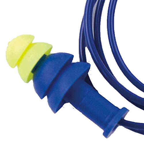 Sellstrom S23421 Reusble Plug-Corded-100PR/BX, Standard, Blue/Hi/Viz Green (Pack of 100) - Other Protection - Proindustrialequipment