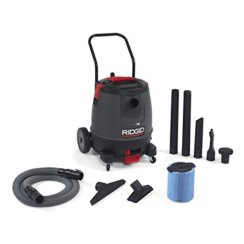 Ridgid 50338 Motor on Bottom Wet/Dry Vacuum, 16 Gallon, Red - Plumbing Tools - Proindustrialequipment