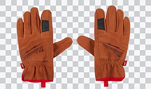 MILWAUKEE'S Tools Gants de travail en cuir de chèvre fleur souple (grand), marron (48-73-0012)