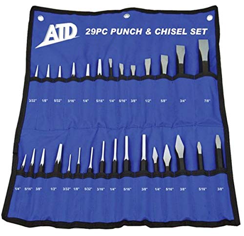 ATD Tools 729 Punch and Chisel Set, 29-Piece - Proindustrialequipment