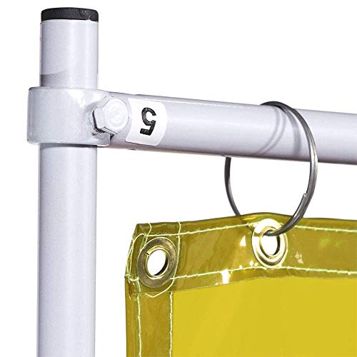 Sellstrom S97336 Welding Curtain with Frame - 6'x6' - Yellow - Other Protection - Proindustrialequipment