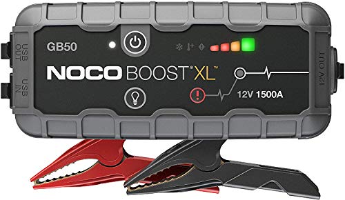 NOCO Boost XL GB50 1500 Amp 12-Volt UltraSafe Lithium Jump Starter Box, Car Battery Booster Pack, Portable Power Bank Charger, and Jumper Cables for Up to 7-Liter Gasoline and 4-Liter Diesel Engines