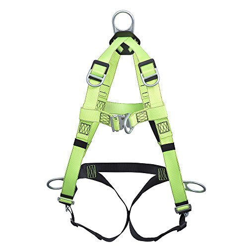 PeakWorks 6 D-Ring Contractor Series Fall Protection Full Body Safety Harness, CSA & ANSI Certified, Class APLE - Multi-Application, V8002060 - Fall Protection - Proindustrialequipment