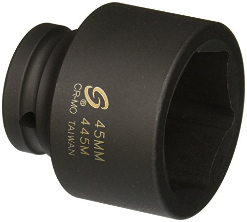 Sunex 445M 3/4" Drive Standard 6 Point Metric Impact Socket 45mm