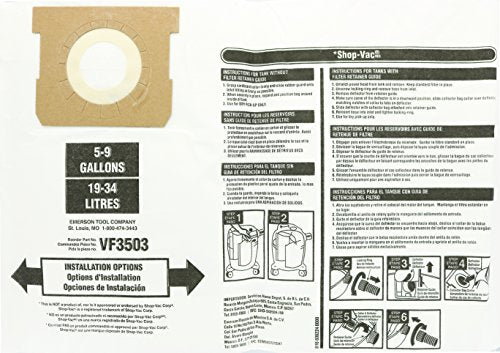 Ridgid VF3503 Bags for 6-9 Gallon Ridgid Vacuums - Vaccum Bags - Proindustrialequipment