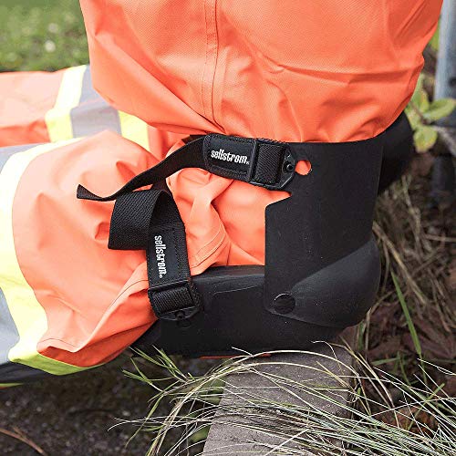 Sellstrom S96211 KneePro Knee Pad, Ultra Flex Hybrid III - Gel & Heavy Duty Protection for Construction, Gardening, Army, Flooring Work, Universal Adult Size, Black and Orange - Other Protection - Proindustrialequipment