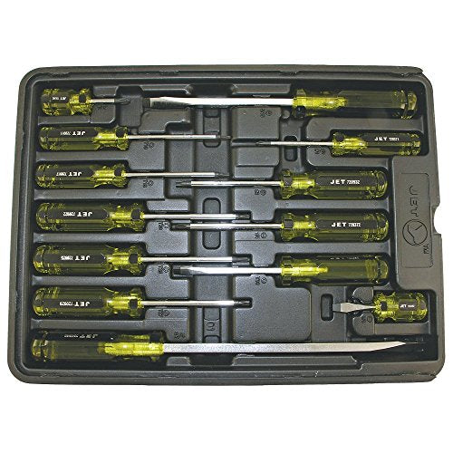 Jet 720574-13-Piece Jumbo Handle Mechanic's Screwdriver Set - Screw Drivers and Sets - Proindustrialequipment