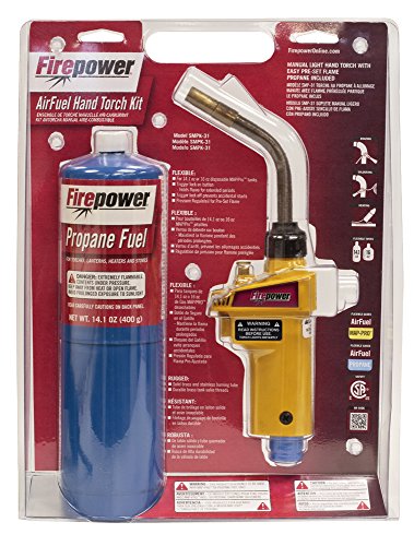 Firepower 0387-0464 AirFuel Hand Torch Kit with Disposable 1-Pound Propane Tank