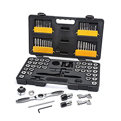 GearWrench 3887 Juego de machos y matrices de 75 piezas - Combinación SAE/métrico