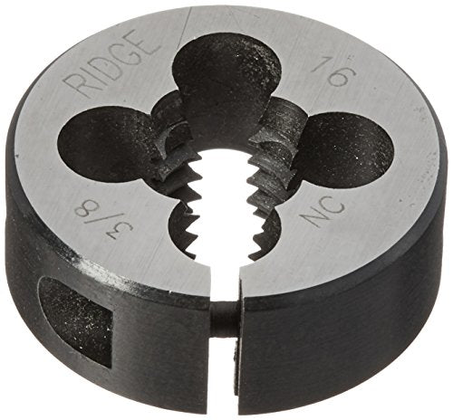 Ridgid 38345 Manual Threading/Pipe and Bolt Dies Only - 3/8"-16 UNC Button Die - Plumbing Tools - Proindustrialequipment