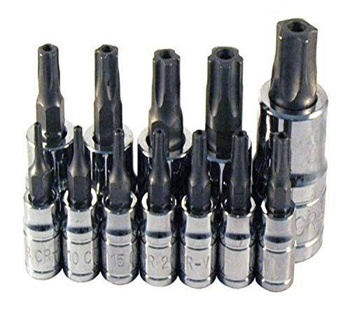 ATD Tools 13778 5-Lobe Tamper Resistant Star Plus Bit Socket Set, 12-Piece - Proindustrialequipment