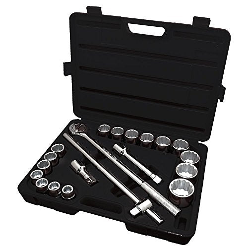 ITC Professional 21-Piece 3/4-inch Drive, SAE Chrome Socket Set, 20141 - Sockets and Tools Set - Proindustrialequipment