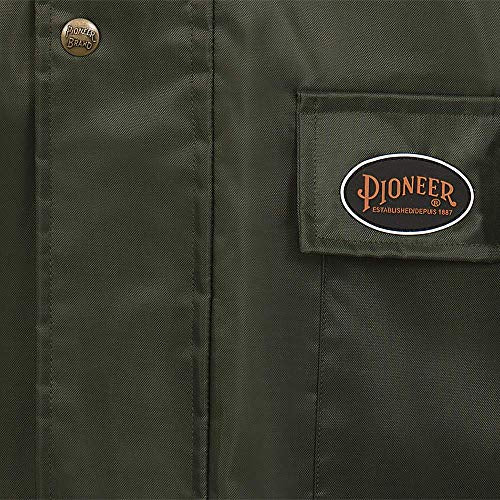 Pioneer V3040340-L Tree Planter Heavy-Duty Rain Jacket, 2 Large Cargo Pockets, Green, L - Clothing - Proindustrialequipment